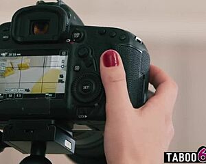 Lesbian wives Scarlett Alexis and Anna Claire Clouds strap on fuck