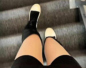 check out asian ladyboy lexi faith in her summer vlog pantyhose outdoor fun