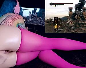 Iron Golem Fuck Machine Pounds Huge Ass to Squirting Cum Contest Finish