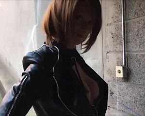 ever flashed your tits and ass nude in public street before?