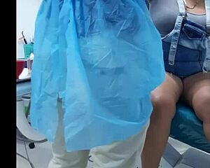 My dentist checkup turns wild with his huge cock stuffed deep in my braces-filled mouth!