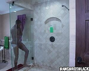 ever catch your stepdaughter spying on your huge dick shower?