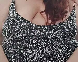 i can't stop watching natasha moneta's massive bbw tits while she pees everywhere