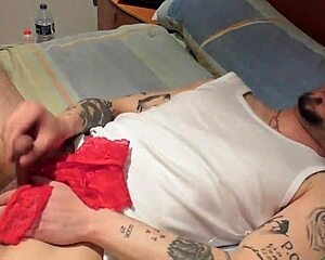 Wife catches panty play and joins the intimate fun