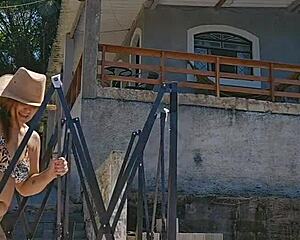 Wife Cramps Bodysuit Deep Into Big Ass