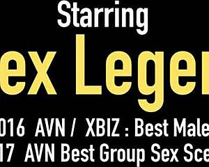 Amarna Miller's Big Pussy Lips Facialized by Alex Legend Monster Cock