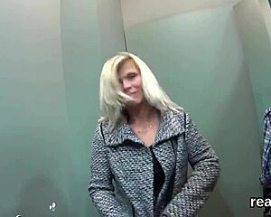 a striking czech teen gets seduced in the mall then stripped and fucked hard in pov