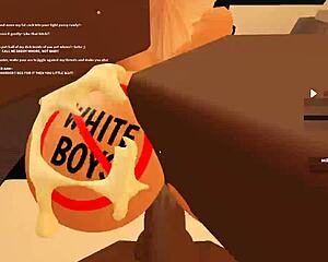 dude watch this blonde whore ride black cock with ass shaking orgasms