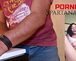 that cute 18yo brazilian brunette watches moms porn then rides same cock deep