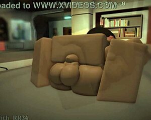 rough missionary sex breeding her pussy full of cum game session.