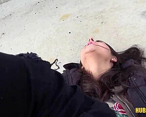 stacy sommers watches amateur jerking off publicly on crowded tram