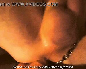 tranny slut bounces big tits on boyfriend's monster cock