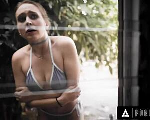 pervert matures trick hairy neighbor laney grey virginity double penetration