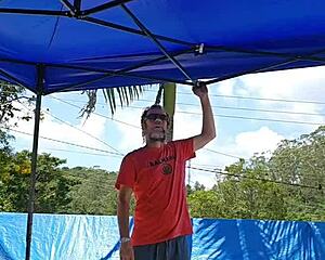 Wife Cramps Bodysuit Deep Into Big Ass