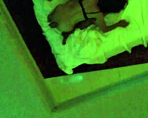 Teen amateur slurps cock deep in hotel room.