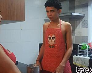 you caught spying on stepmom's big ass now she punishes with her tight hole ride