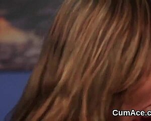 so you crave watching this honey swallow every drop from blowbang facial cumshot?