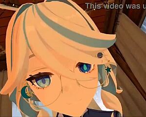 i'm obsessed with how yukoshvr furina rides and dominates this goth slut hard