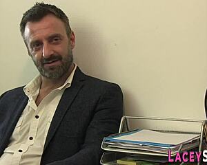 Hey, see this mature doctor take ass banging in office