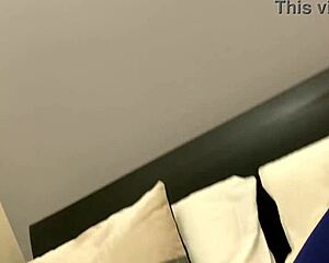 kira queen spreads feet wide while dildo stretches her tight brunette asshole