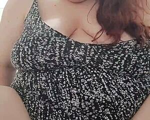 i can't stop watching natasha moneta's massive bbw tits while she pees everywhere