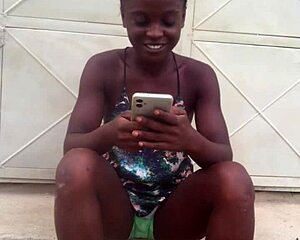 twerking wildly to afro beats drives this crazy ebony bitch insane