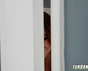 imagine my tiny hands barely wrapping around this shy petite teen's massive throbbing cock