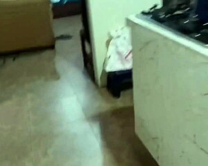 stepsister bends over kitchen counter begging for your cock while hubby's away