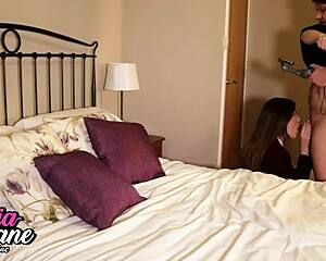 British college teen 18+ lingerie uniform sucks dick fucked homemade orgasm party cosplay first time