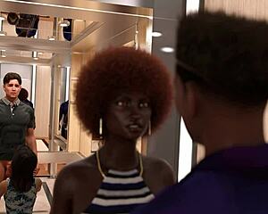 a sexy milf roleplays with cute brunette teen sucking licking tits hardcore