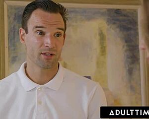 Lena paul shocked by ex during oiled massage fuck