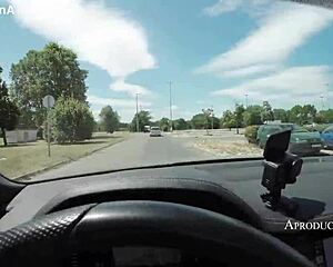 two latinas havin a blast in my new car comin soon