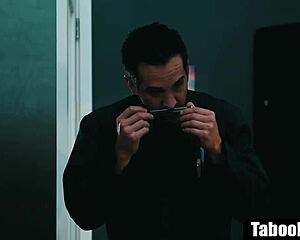 The skinny 18yo blonde student gets surprised and fucked hard by the creepy old janitor in school