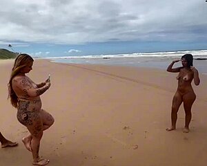 Ever spied hot blonde and latina friends anal-fucking on the beach?