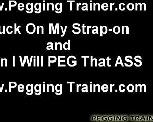 brace for my brutal strapon pegging you bisexual slut