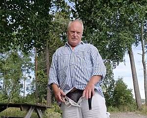 Chris strips bare for steamy outdoor solo tease