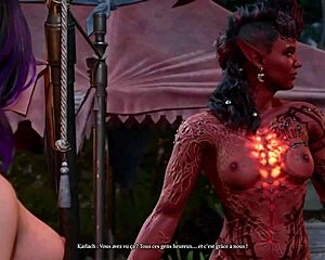 baldur's gate iii bonus chapter features hot lesbian boob play