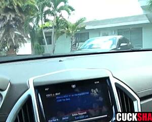 Cuck Hubby Secretly Watches Wife Ride Lover's Monster Cock