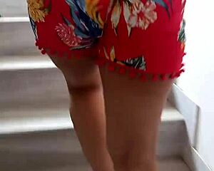 pressing and squeezing my huge indian wife tits for verification