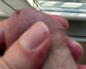 I'm so frustrated stroking my pussy during this hot handjob in black stockings