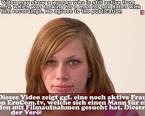 Berlin student tries real first sex casting now!