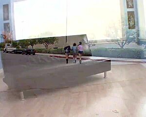 girls smoke cigs on street then head home for hot lesbian threesome rimjobs and licks 😈👅