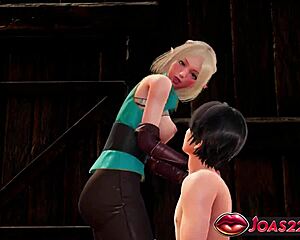 Blonde elf princess Zelda kisses and teases before fingering pussy to squirting orgasm?