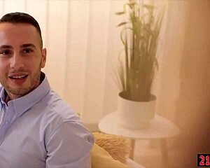 petite blonde girlfriend deepthroats then gets ass fucked by bff