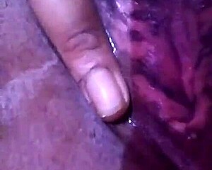 chinese asian wet clit pussy teased and played close up