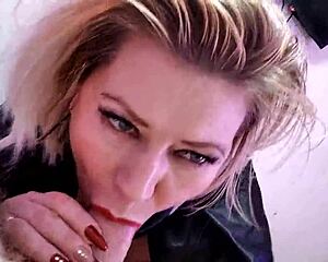 Aimee milf queen deepthroats married cocks with dirty spit and swallows every drop