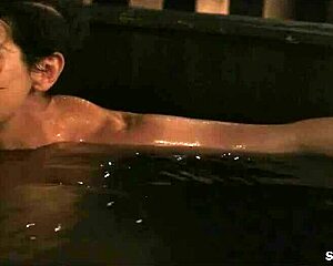 See Gaby Hoffmann and Cherry Jones topless in see-through outfits teasing big tits