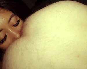 Ass licking Filipina slut takes interracial double penetration and huge cum