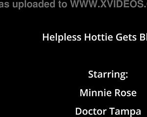 Think you can handle helpless Minnie Rose getting toy blasted backstage?