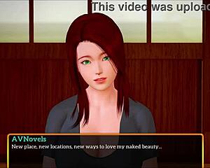 my new family dives into fun game with redhead player